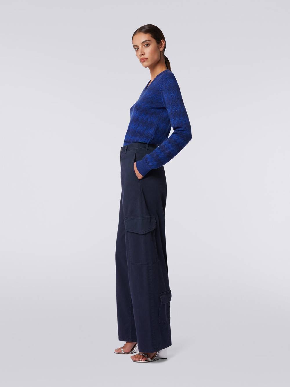 M Missoni Pantaloni cargo in cotone Prezzo Ridotto