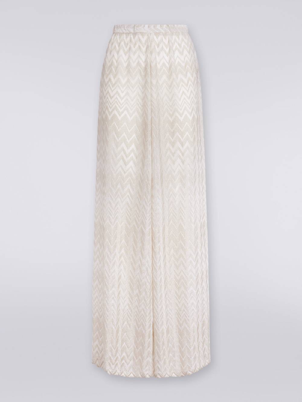 M Missoni Pantaloni copricostume con chevron tono su tono lamé Novità