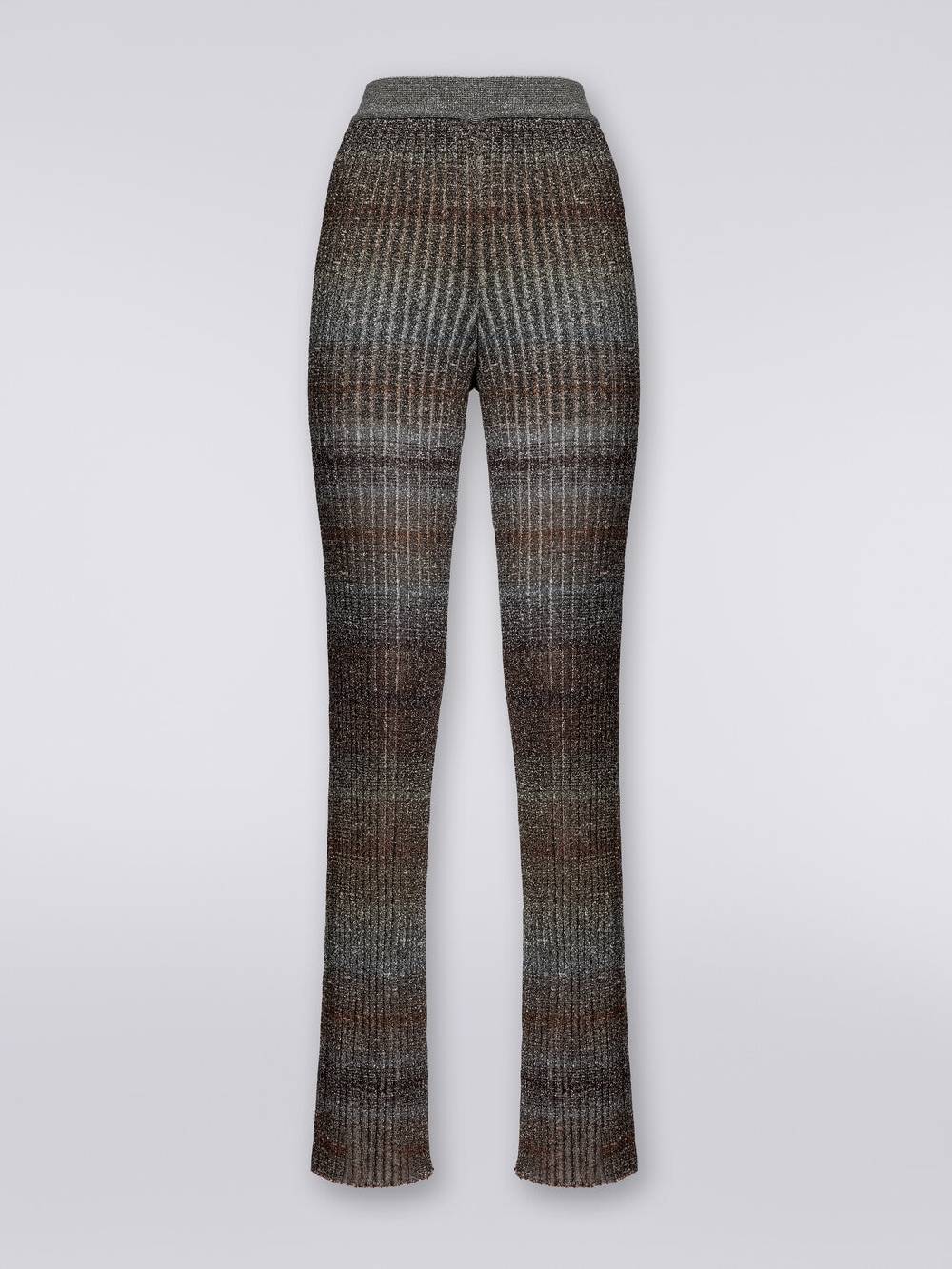 M Missoni Pantaloni dritti in viscosa e lurex a costine Saldi