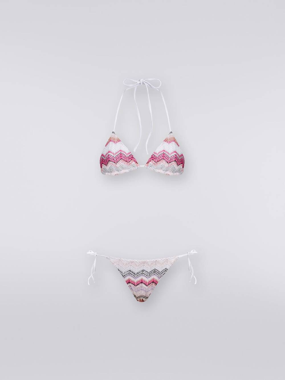 M Missoni Bikini crochet zig zag con lurex Saldi Di Fabbrica