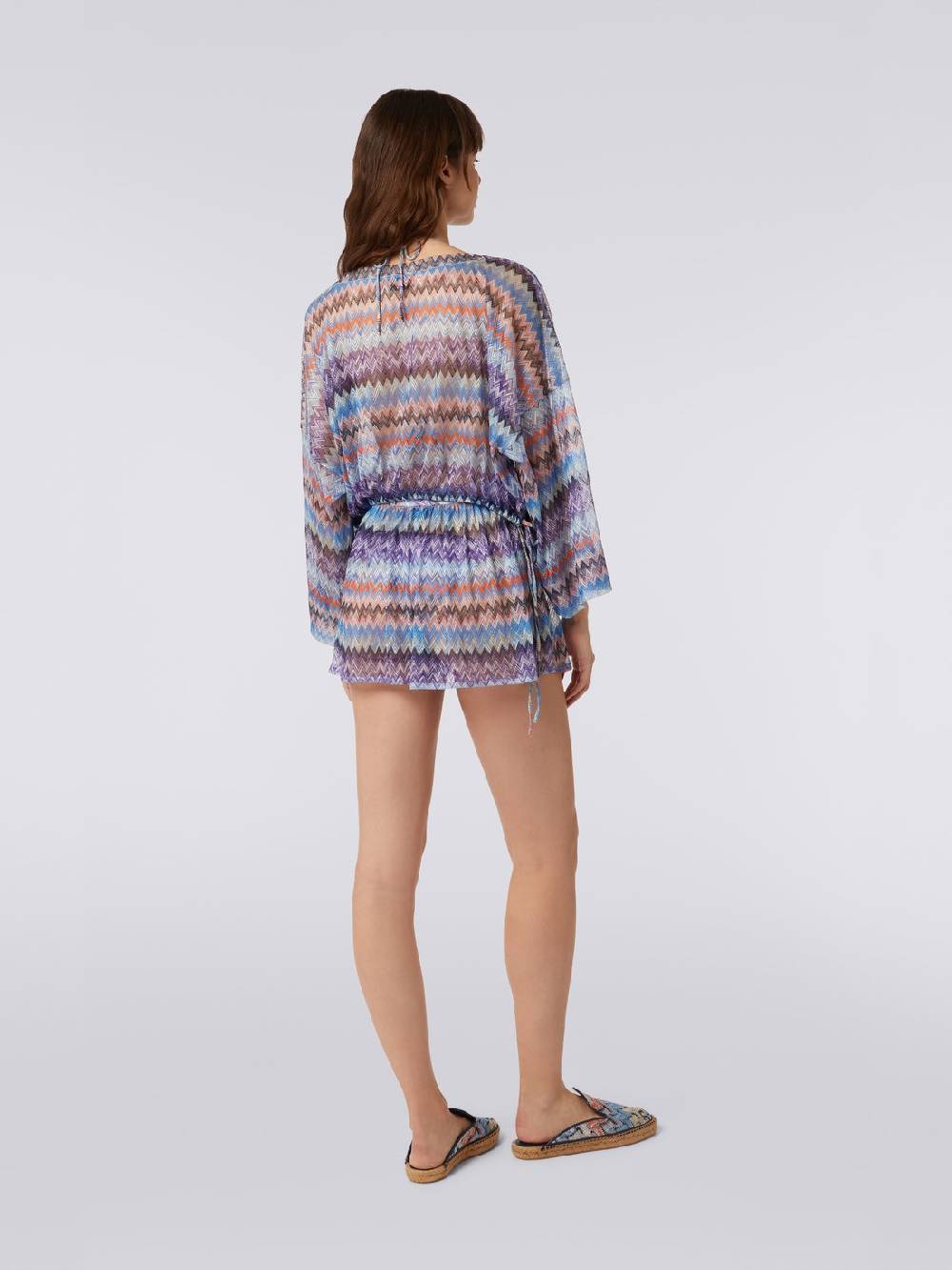 M Missoni Shorts copricostume in tulle di viscosa chevron I Più Venduti
