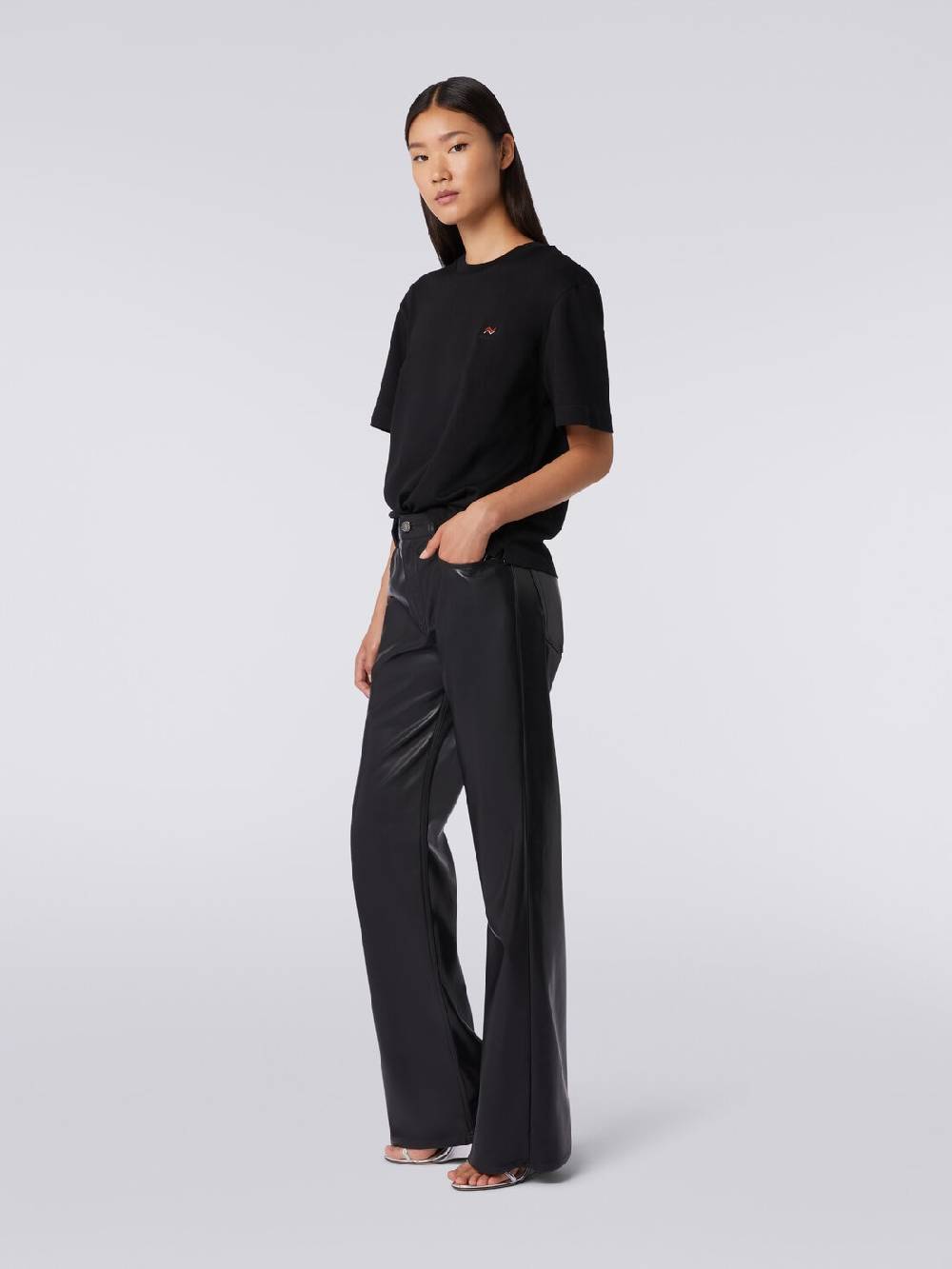 M Missoni Pantaloni cinque tasche in ecopelle Vendite Flash