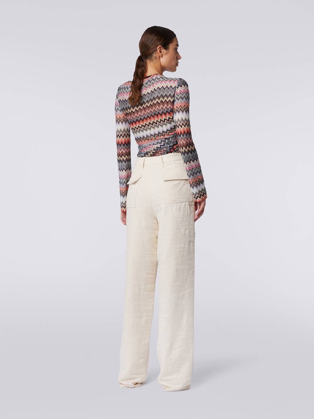 M Missoni Cargo pants in cotone fiammato Negozio