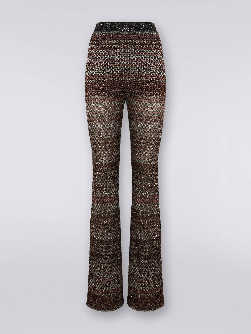 M Missoni Pantaloni in maglia a rete con applicazione di paillettes Sconto di tempo limitato