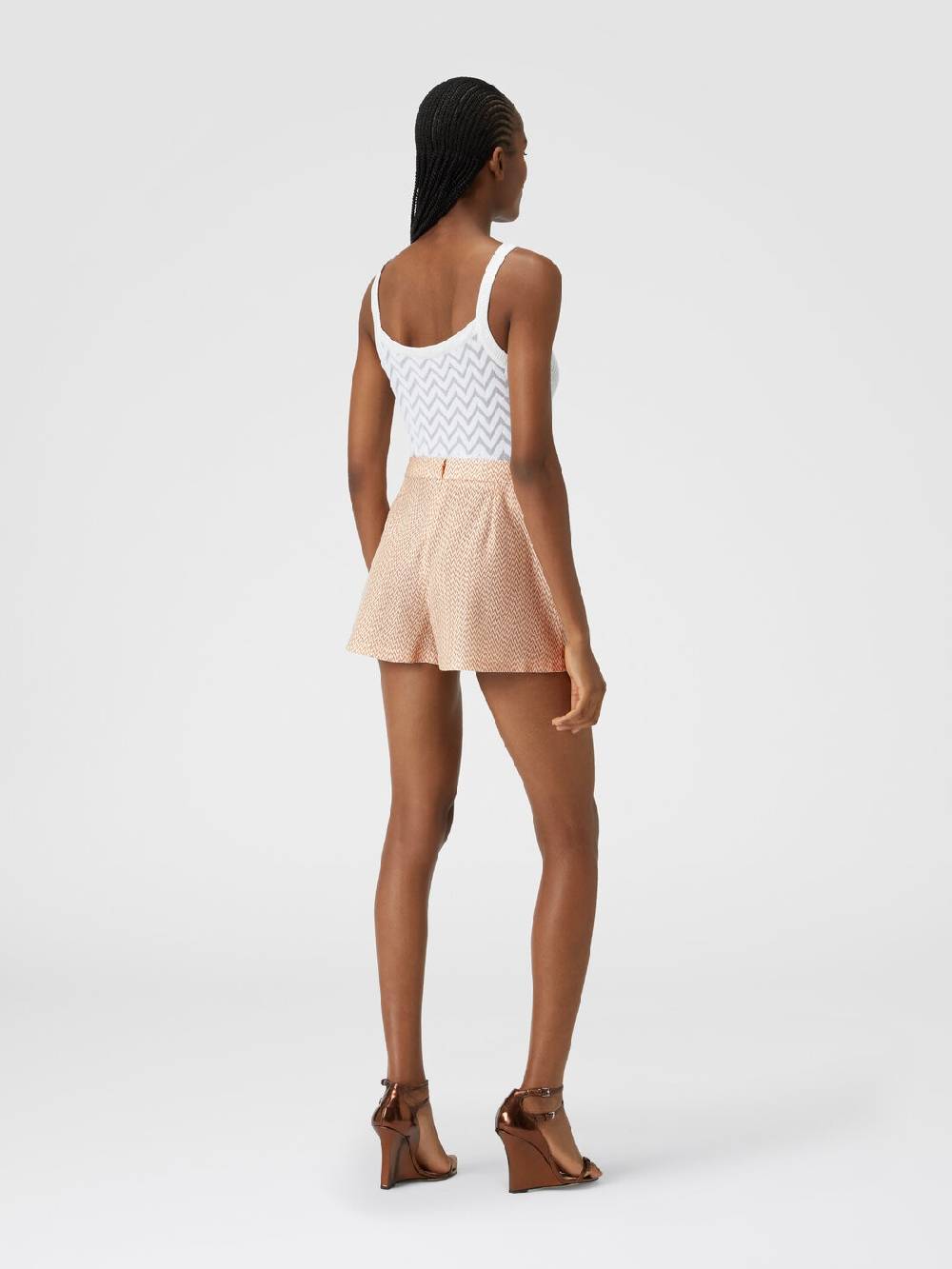 M Missoni Shorts in misto viscosa lamé chevron Negozio online di fabbrica