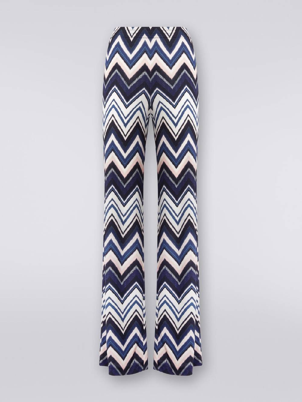 M Missoni Pantaloni in viscosa con stampa zig zag Offerta Pasqua