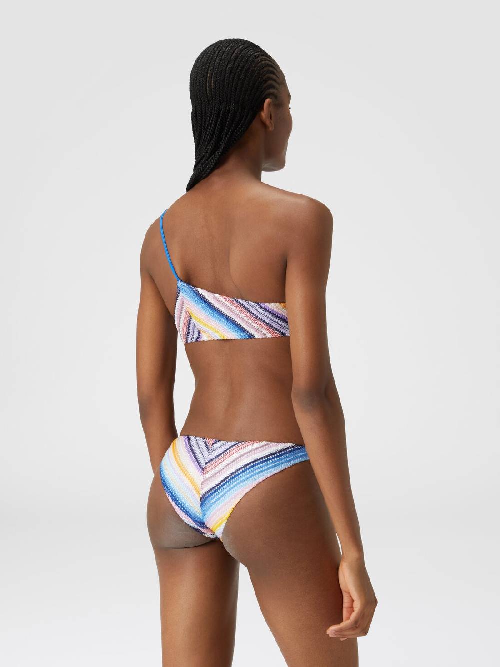 M Missoni Bikini monospalla in crochet rigato Nuovi prodotti