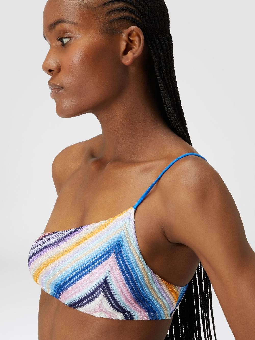 M Missoni Bikini monospalla in crochet rigato Nuovi prodotti