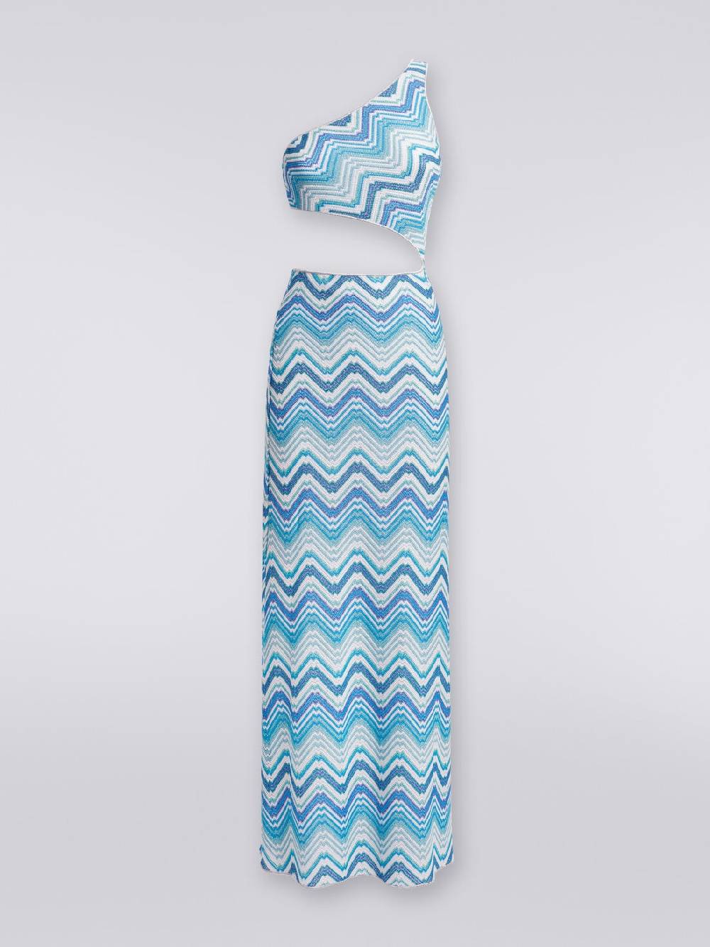 M Missoni Copricostume lungo in crochet chevron con taglio cut out e lurex Comprane uno, ottenene uno gratis