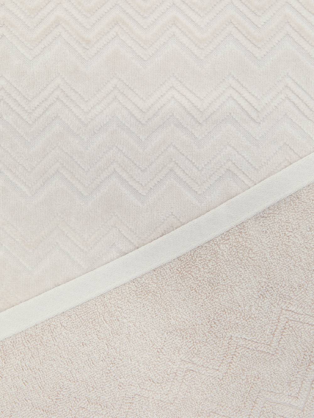 M Missoni Set 2 pezzi di asciugamani da bagno Chalk in spugna di cotone zig zag Rilascio limitato