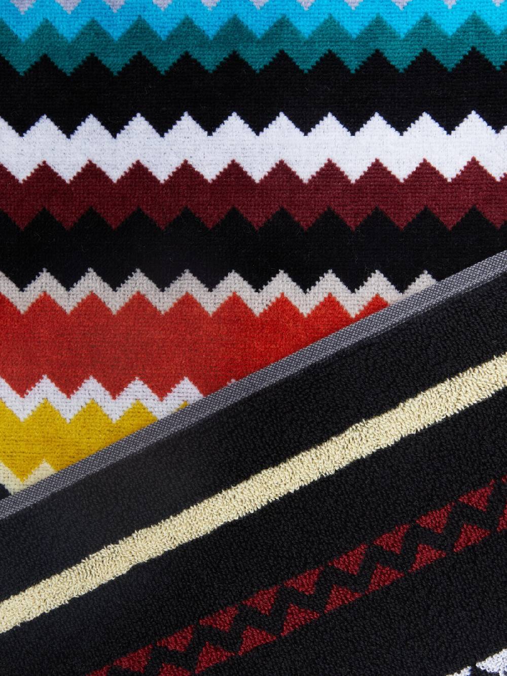 M Missoni Set 2 pezzi di asciugamani da bagno Curt in spugna di cotone chevron ACQUISTA ORA