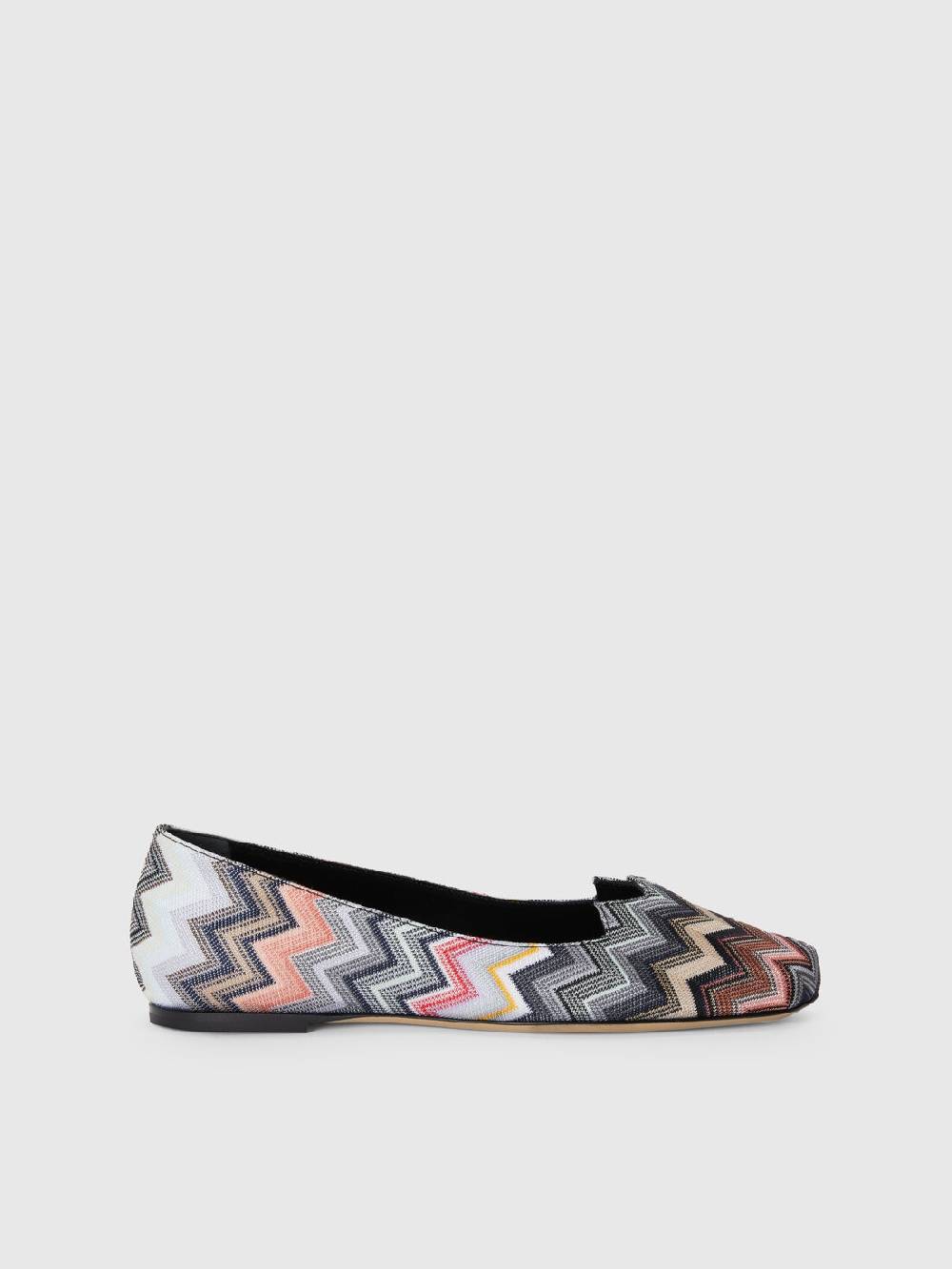 M Missoni Ballerine in tessuto chevron Latest stili