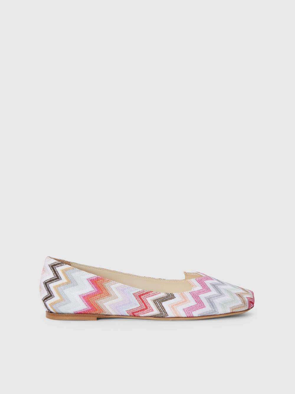 M Missoni Ballerine in tessuto chevron Ultimi due giorni
