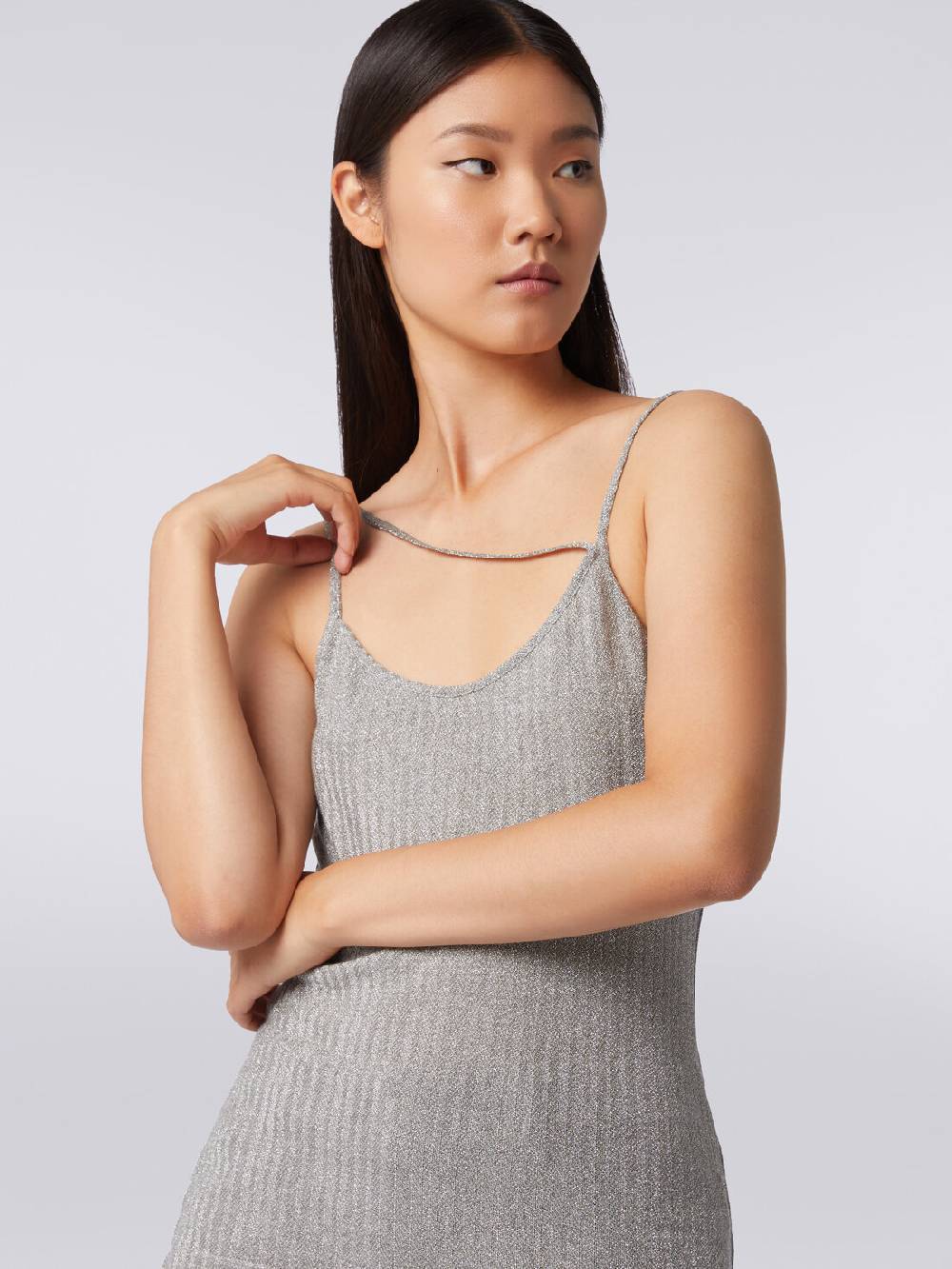M Missoni Canottiera in cotone e viscosa lamé Fino al 60% di sconto