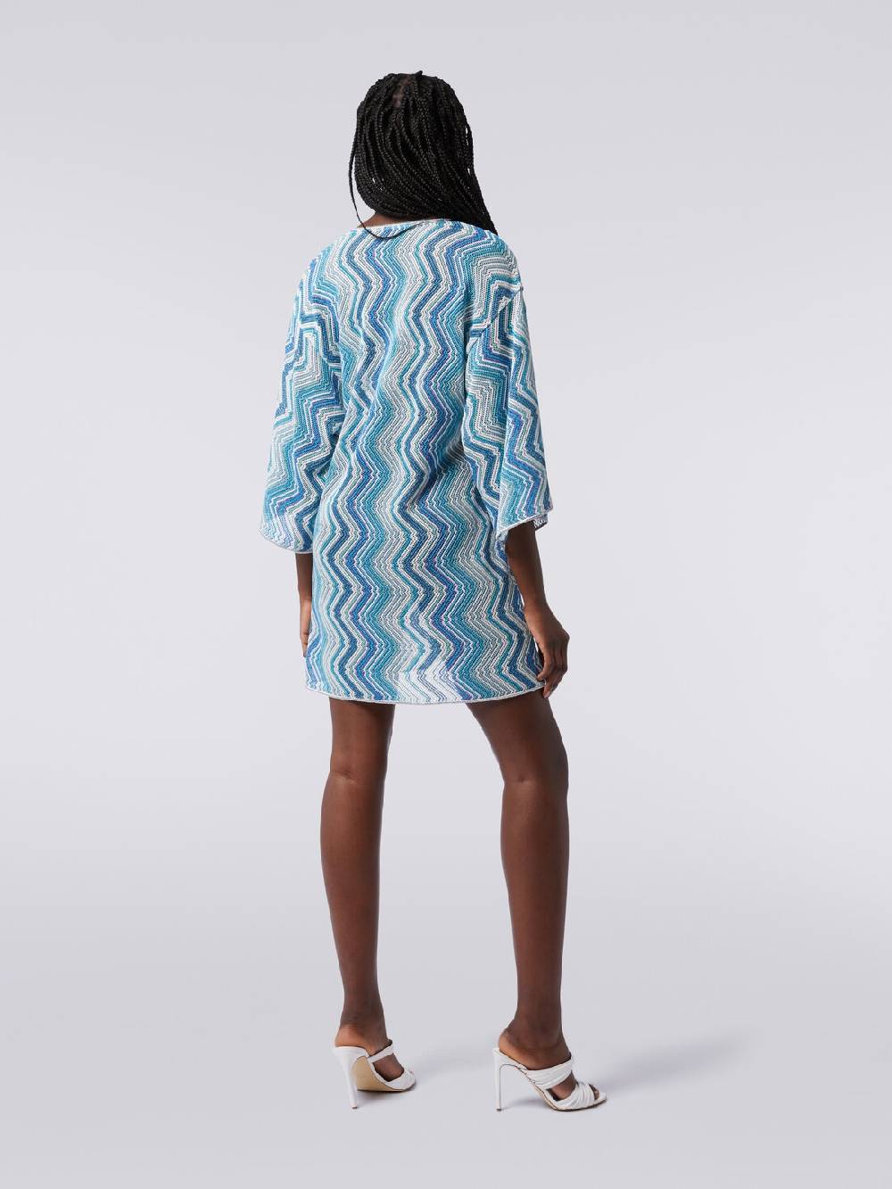 M Missoni Caftano copricostume corto con allacciatura intrecciata Fino al 65% di sconto