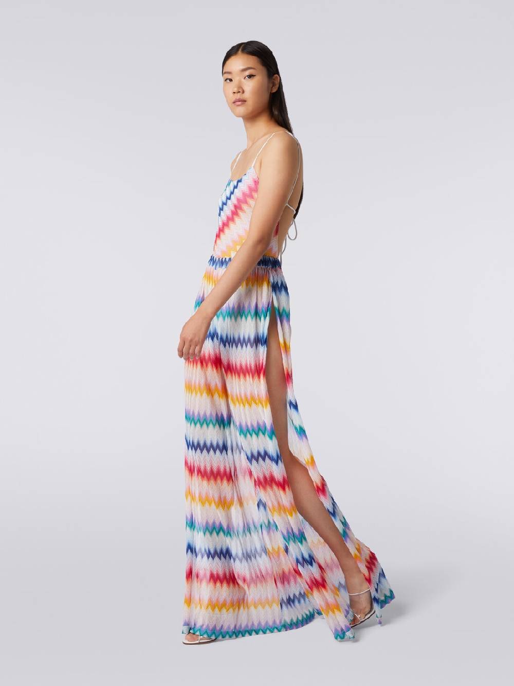M Missoni Pantaloni copricostume zig zag con lurex Super sconto