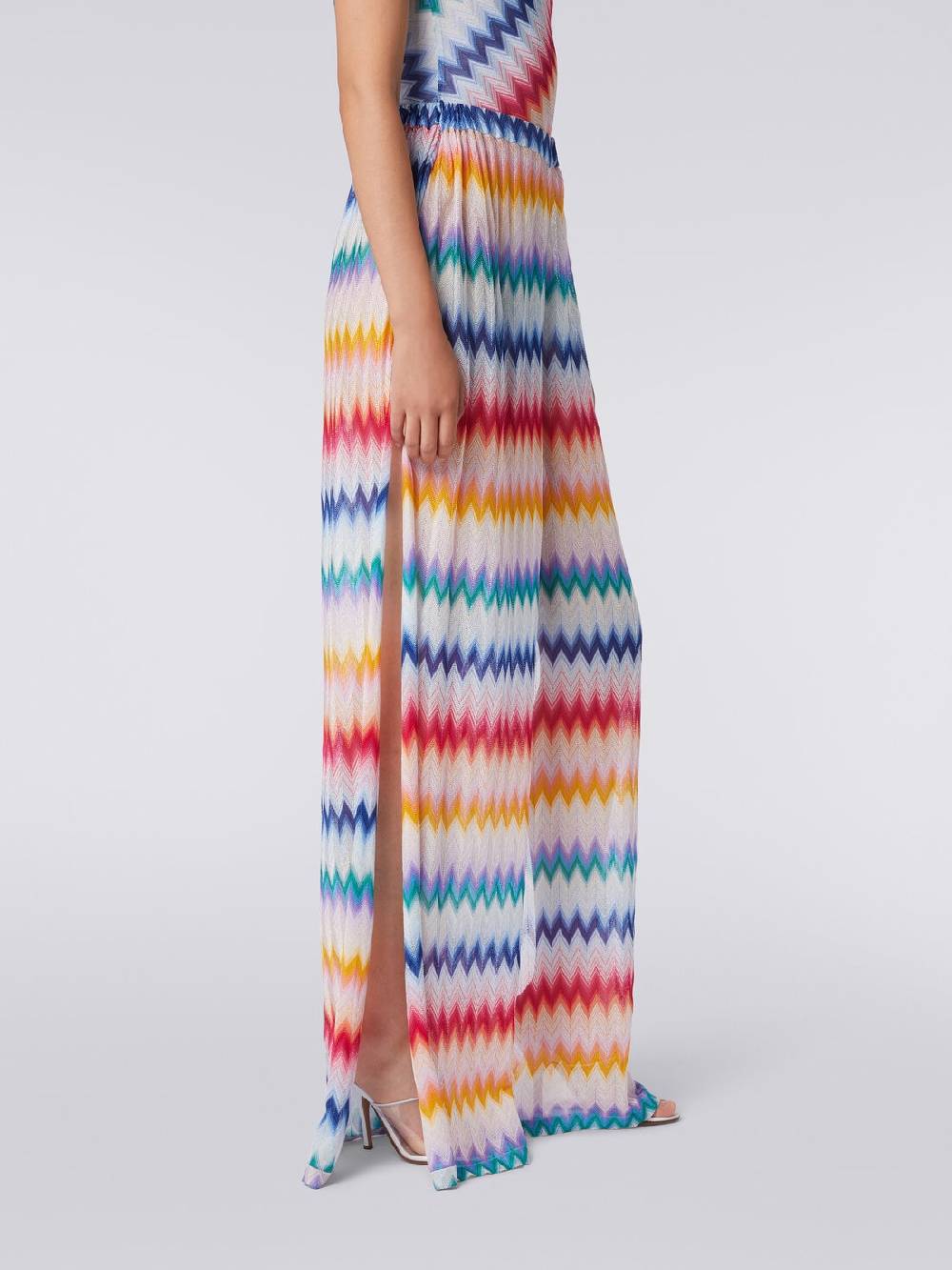 M Missoni Pantaloni copricostume zig zag con lurex Super sconto