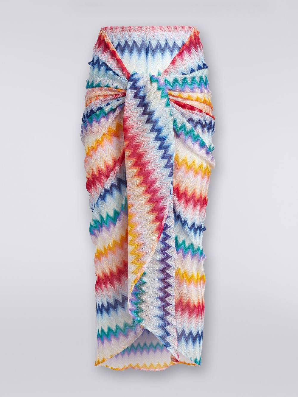 M Missoni Gonna pareo motivo zig zag con lurex 50% di sconto con spedizione gratuita