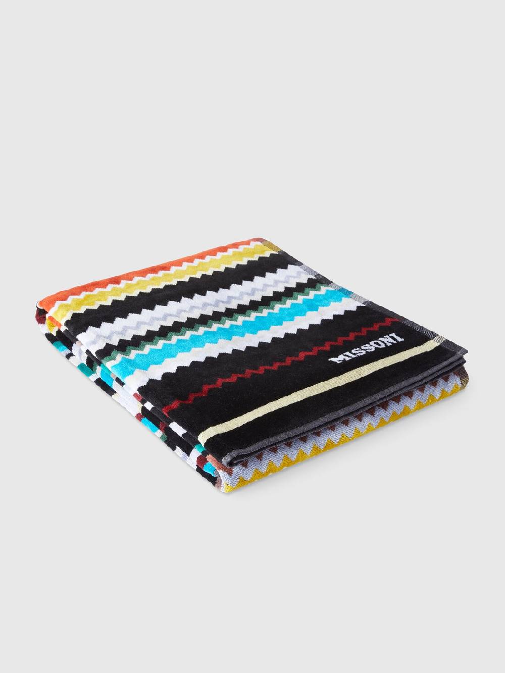 M Missoni Telo mare 100x180 cm Curt in spugna di cotone zig zag Limitato a 3 giorni