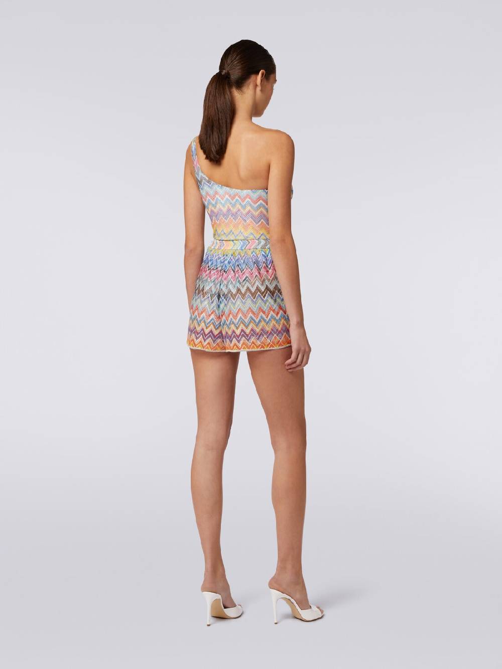 M Missoni Shorts copricostume con stampa zig zag e lurex Promozione