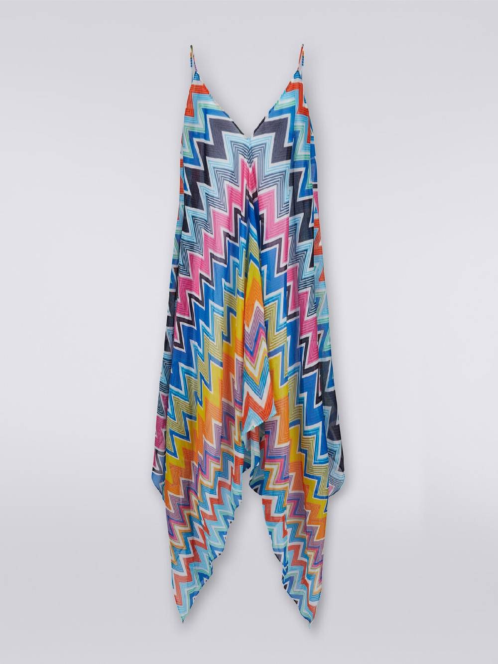 M Missoni Copricostume lungo taglio foulard in cotone e seta stampato Negozi Online