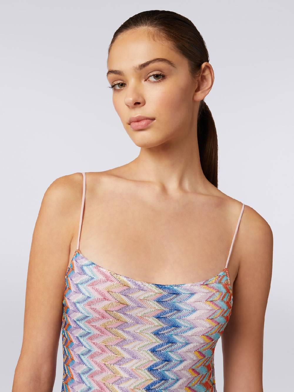 M Missoni Costume intero lamé con spalline sottili regolabili Convenienza