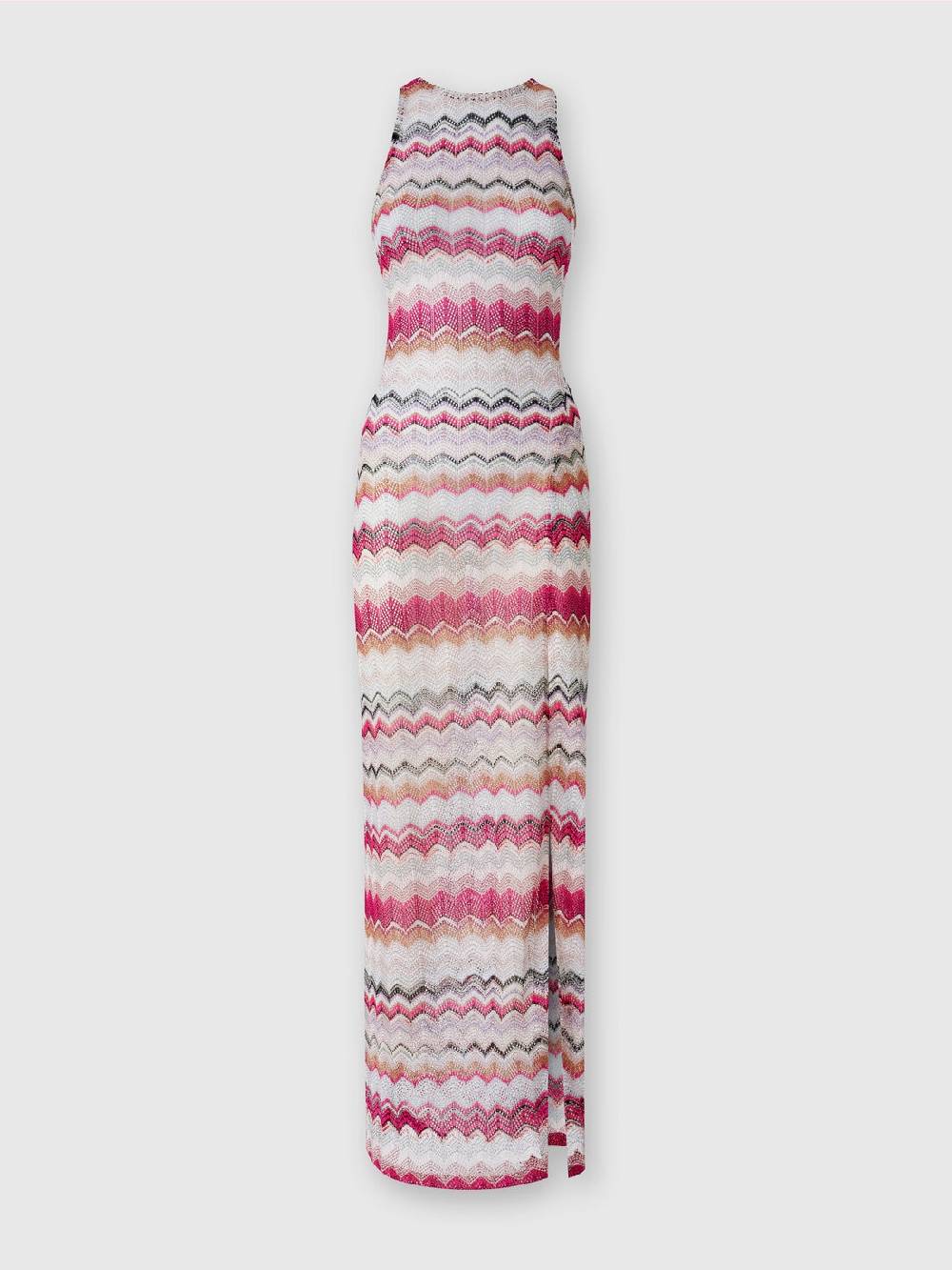 M Missoni Abito copricostume lungo in crochet con lurex Presa