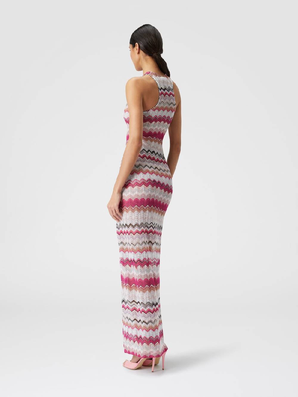 M Missoni Abito copricostume lungo in crochet con lurex Presa