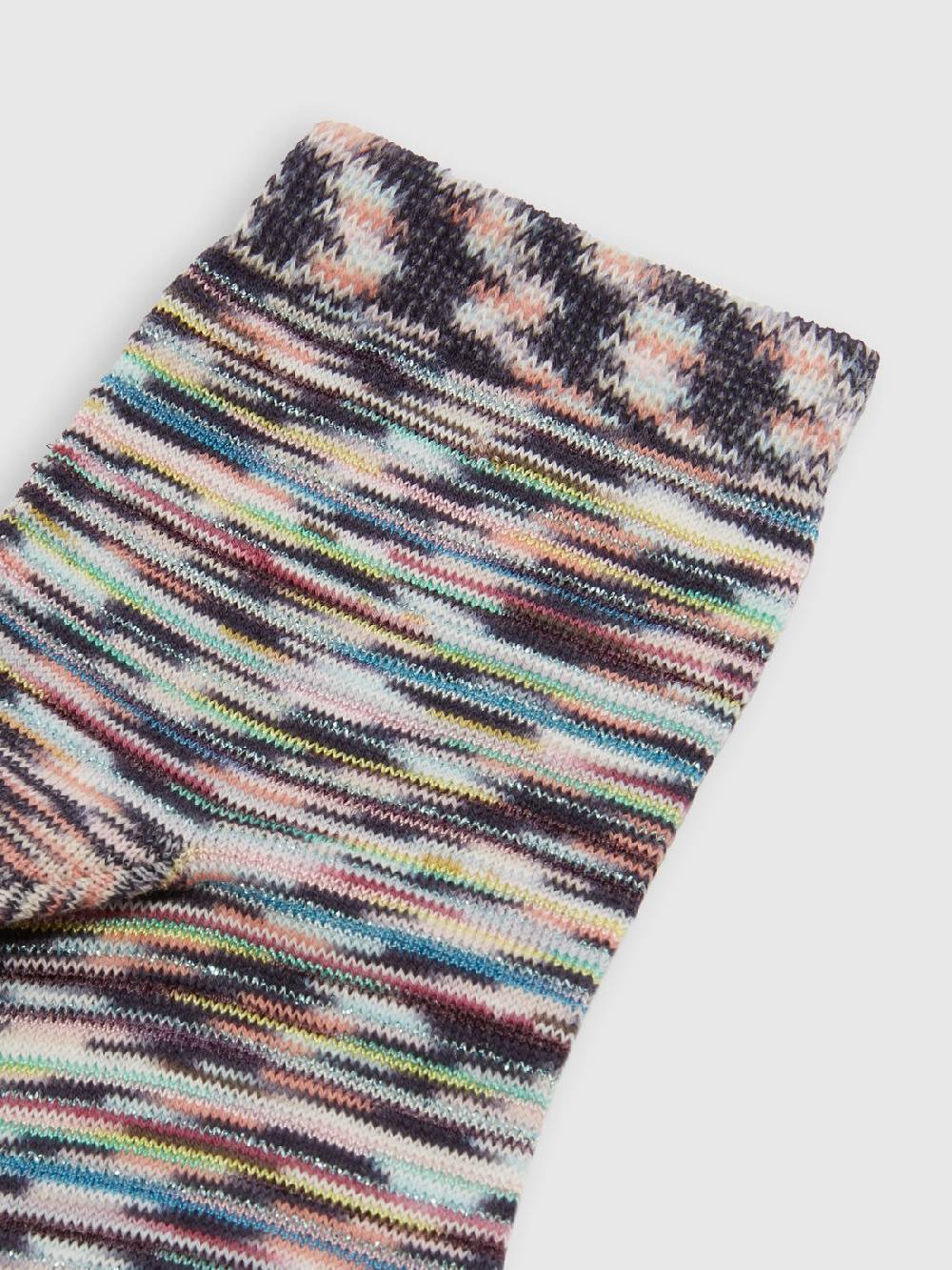 M Missoni Calze in maglia di cotone e viscosa fiammata Saldi