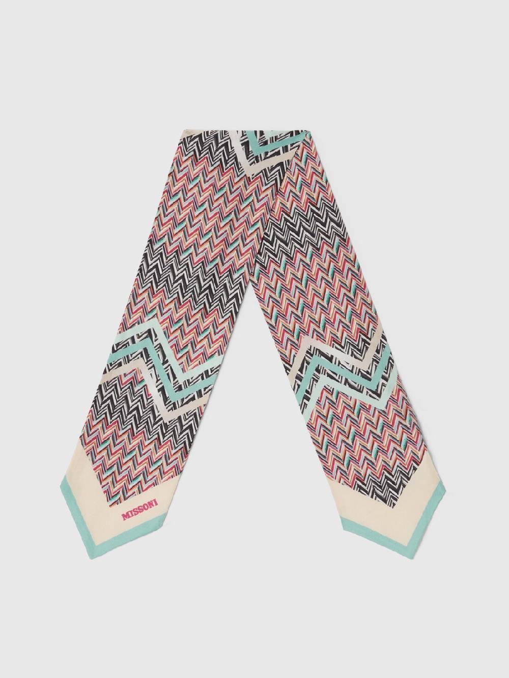 M Missoni Foulard in seta zig zag Vendite Flash