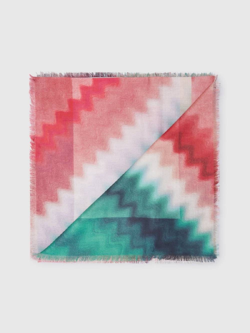 M Missoni Scialle in modal e seta con motivo zig zag