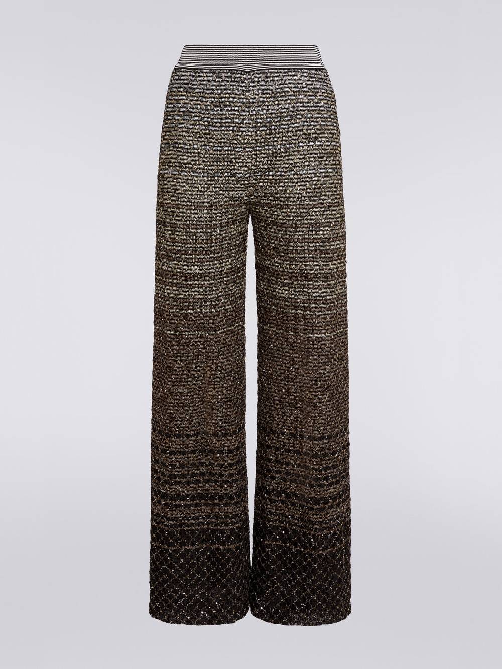 M Missoni Pantaloni in maglia dégradé con paillettes Sconto di tempo limitato