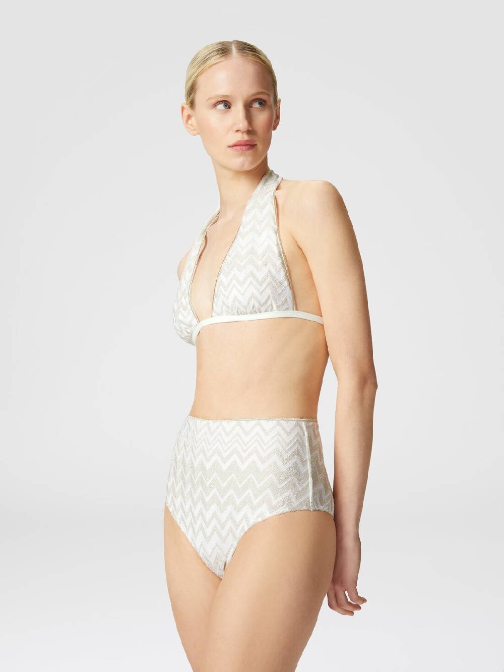 M Missoni Bikini in misto viscosa chevron tono su tono con lurex Negozio online di fabbrica