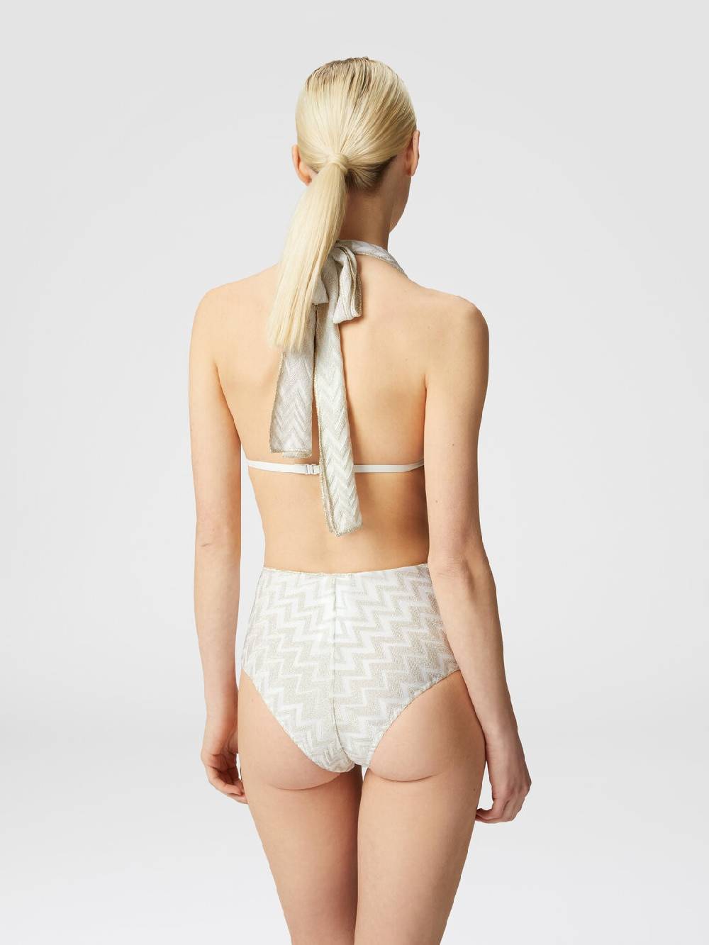 M Missoni Bikini in misto viscosa chevron tono su tono con lurex Negozio online di fabbrica
