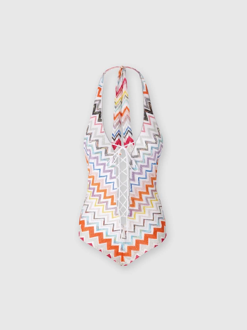 M Missoni Costume intero in viscosa zig zag con lurex Prezzo di fabbrica