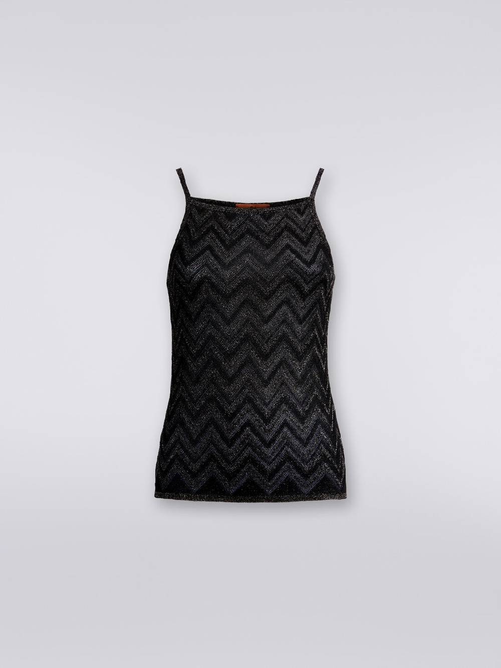 M Missoni Canottiera in maglia chevron lamé Shopping online