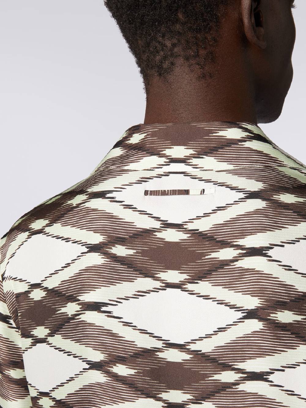 M Missoni Camicia a maniche corte modello bowling in seta stampata Vendite stagionali