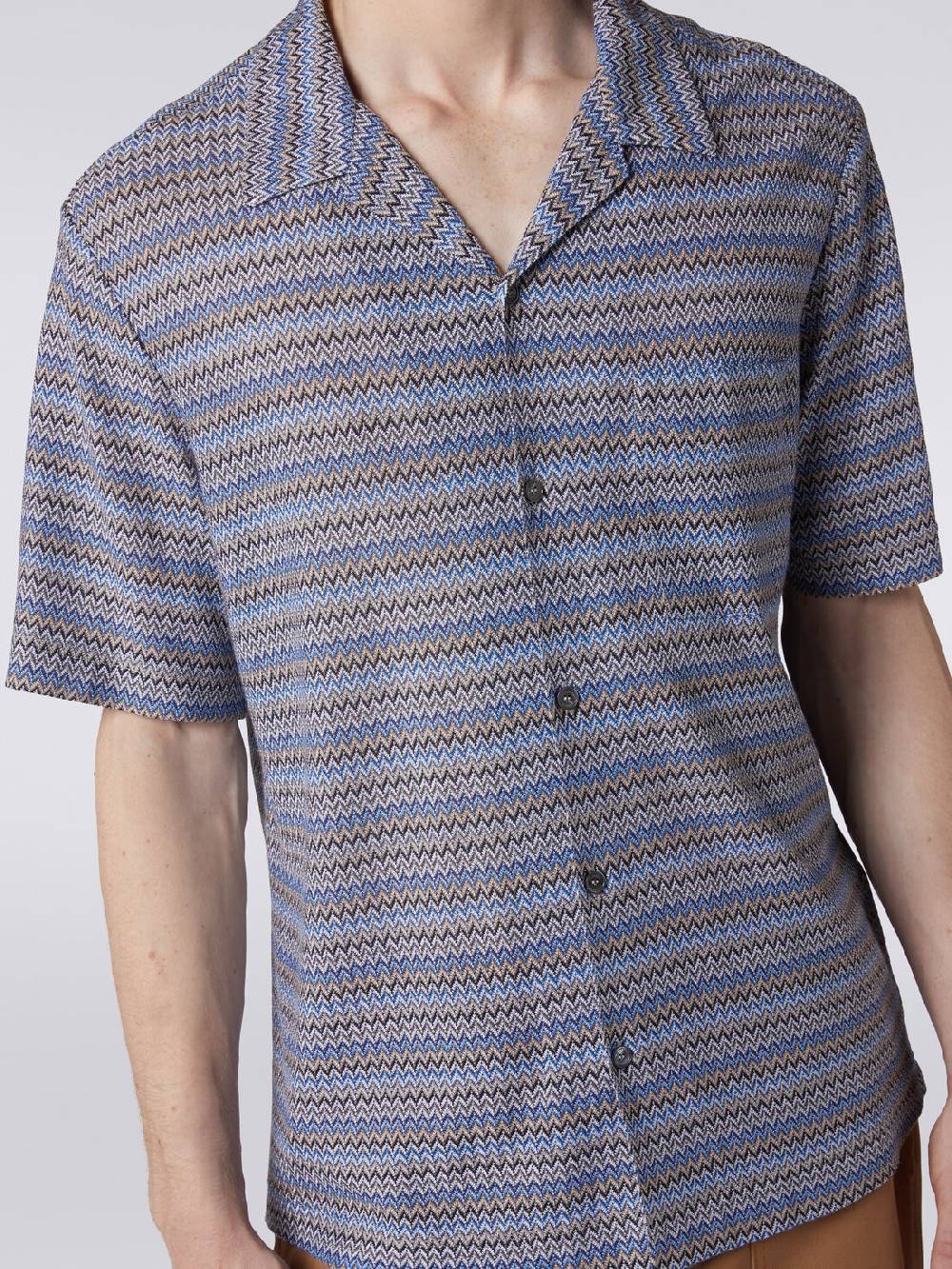 M Missoni Camicia a maniche corte modello bowling zig zag Black Friday