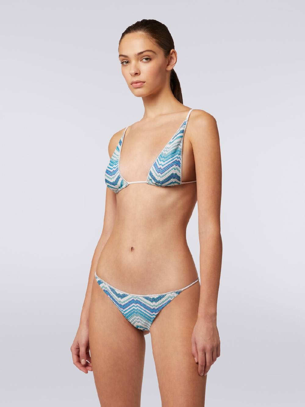 M Missoni Bikini in misto viscosa chevron con lurex Offerta natalizia