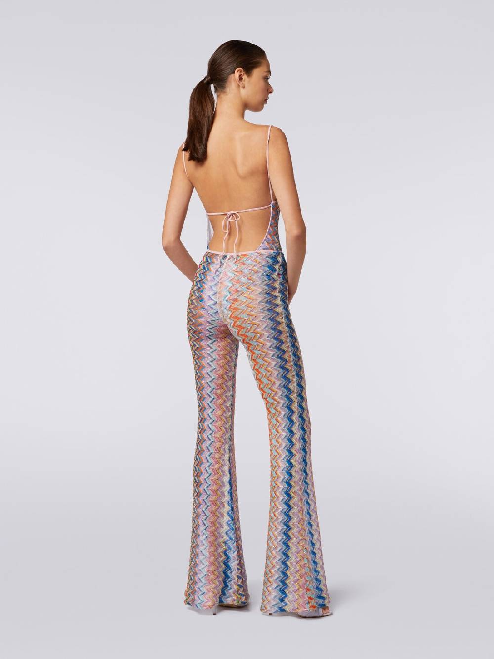 M Missoni Pantaloni con fondo svasato e lurex Offerta Giorno del Papà