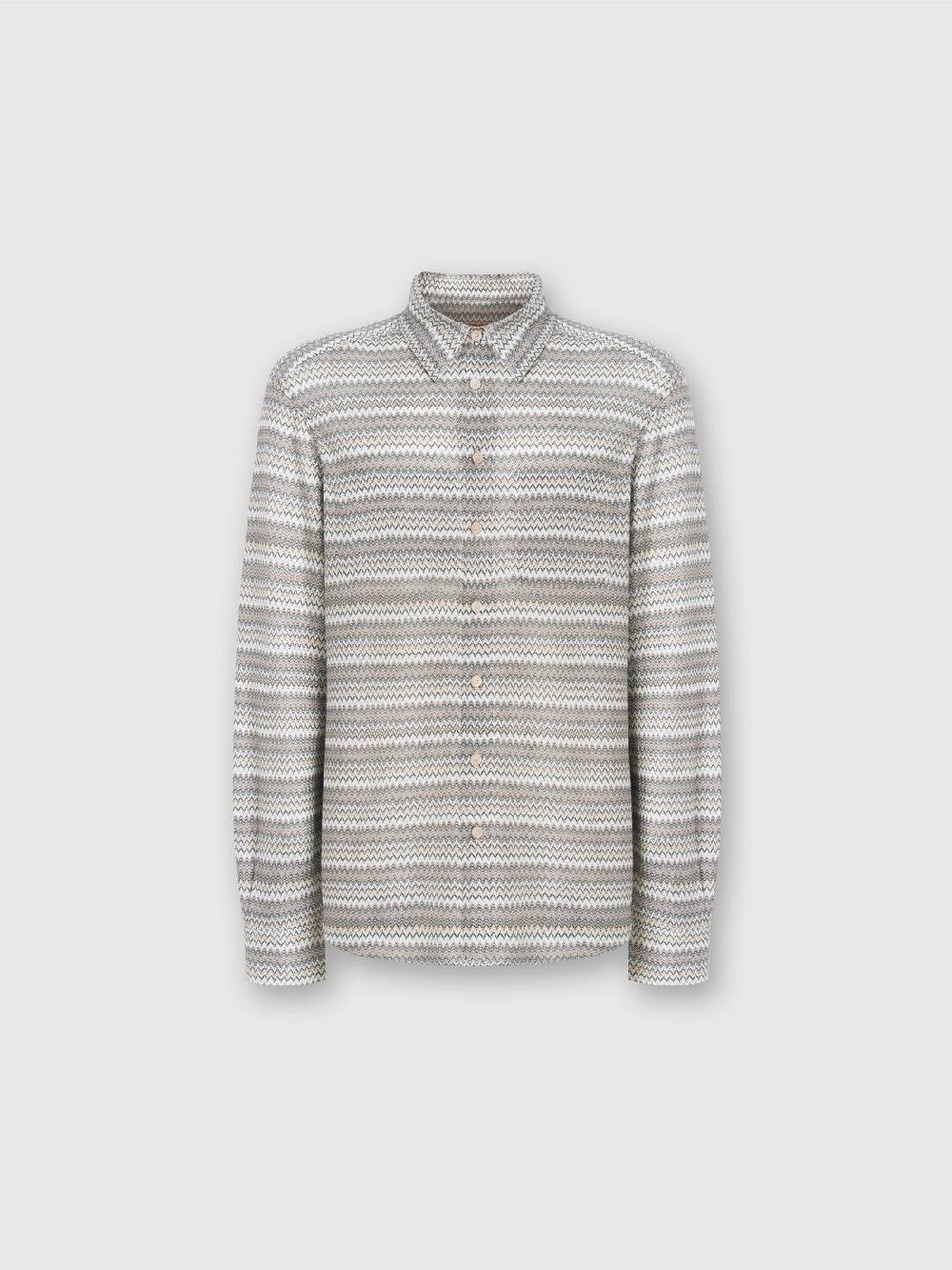 M Missoni Camicia a maniche lunghe in misto viscosa chevron Smaltimento dello stoccaggio