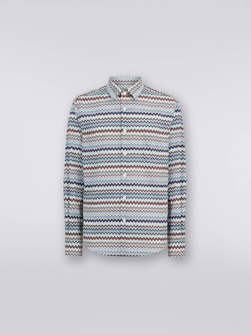 M Missoni Camicia a maniche lunghe con stampa zig zag Offerta migliore