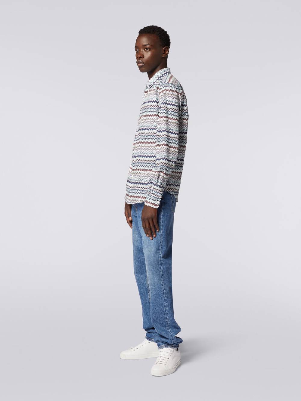 M Missoni Camicia a maniche lunghe con stampa zig zag Offerta migliore