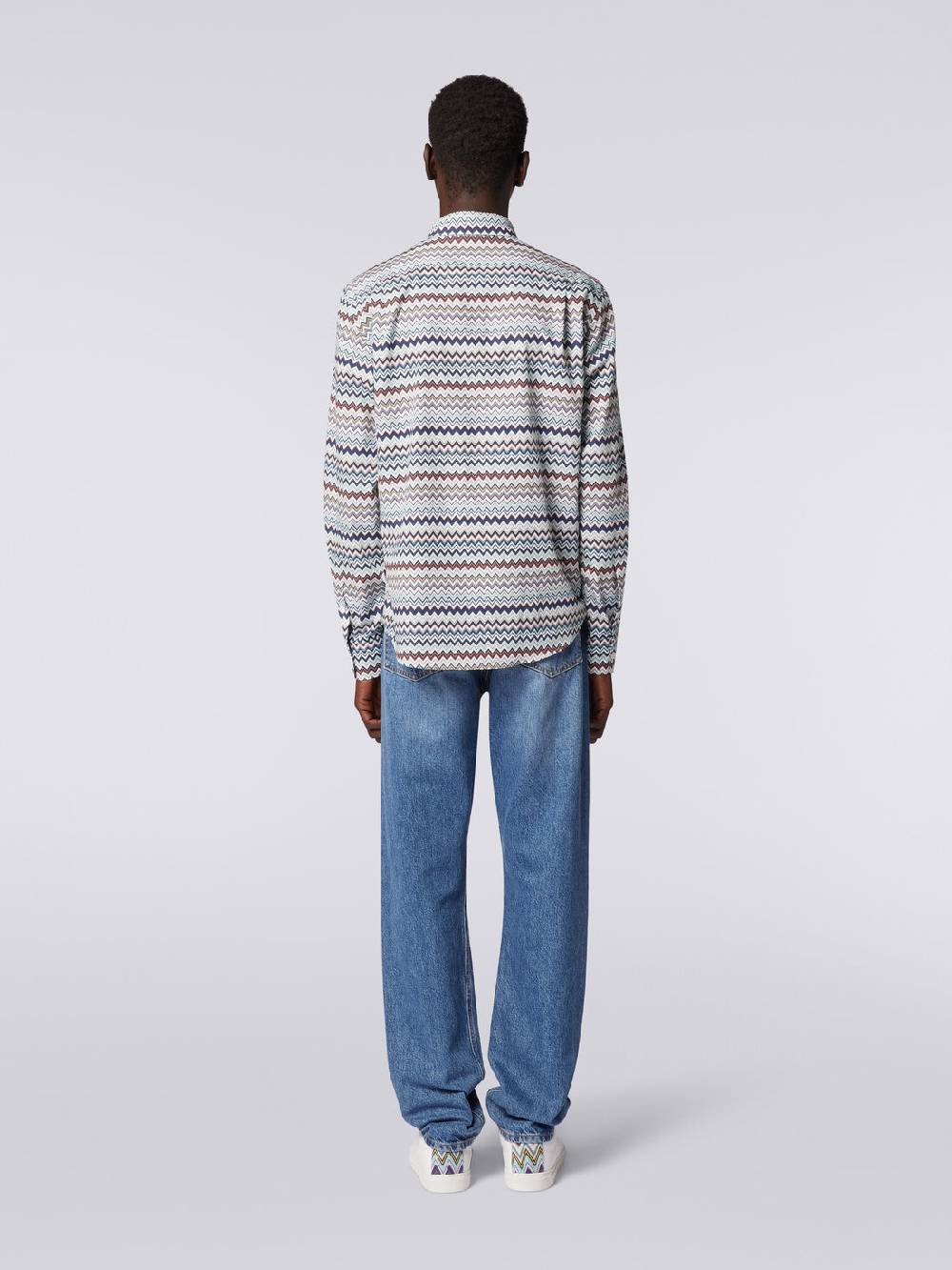 M Missoni Camicia a maniche lunghe con stampa zig zag Offerta migliore