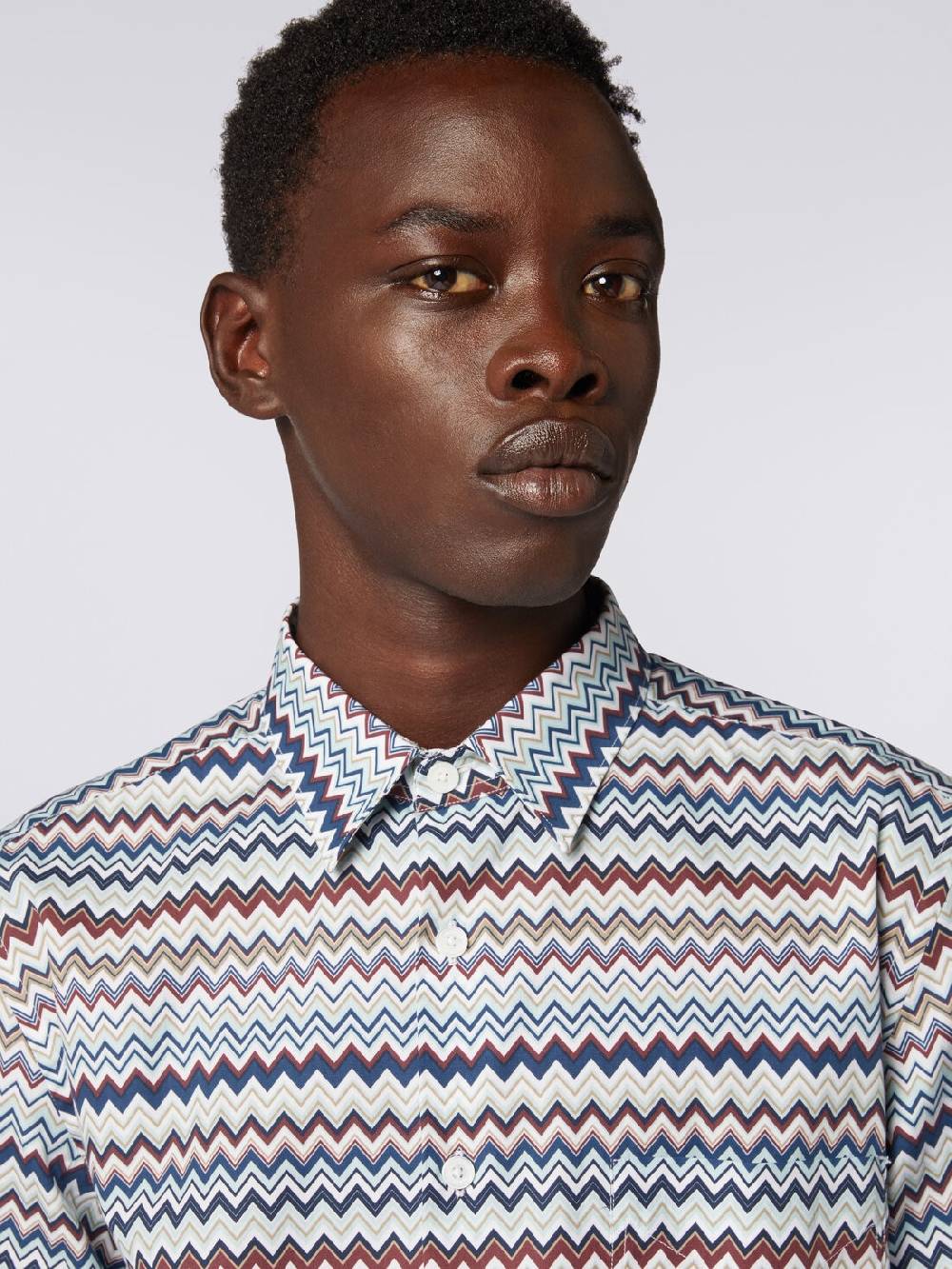 M Missoni Camicia a maniche lunghe con stampa zig zag Offerta migliore