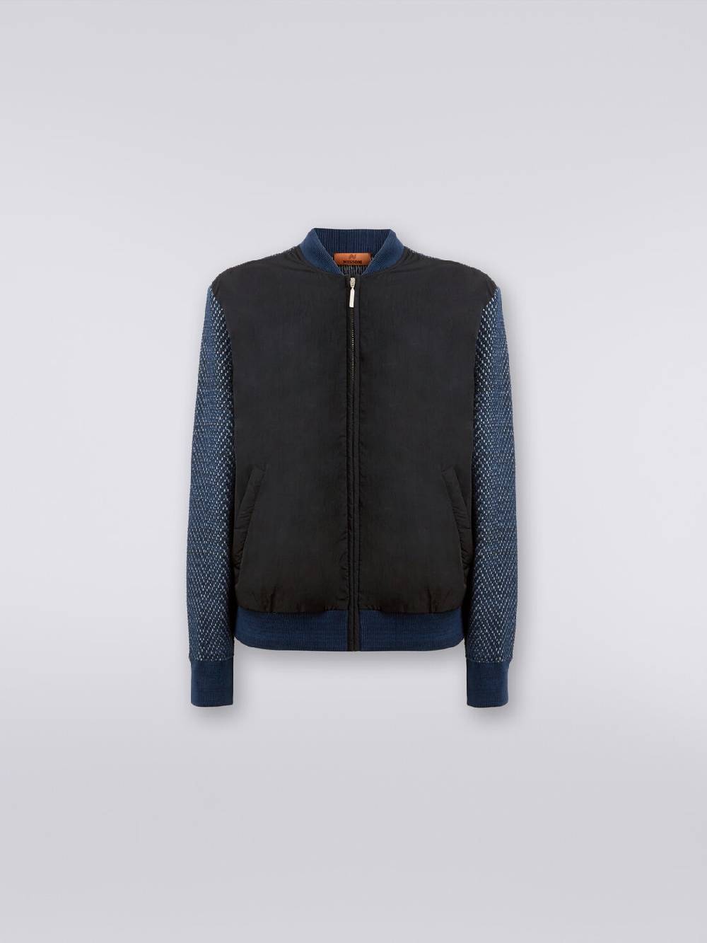 M Missoni Bomber in misto cotone e nylon Online Outlet
