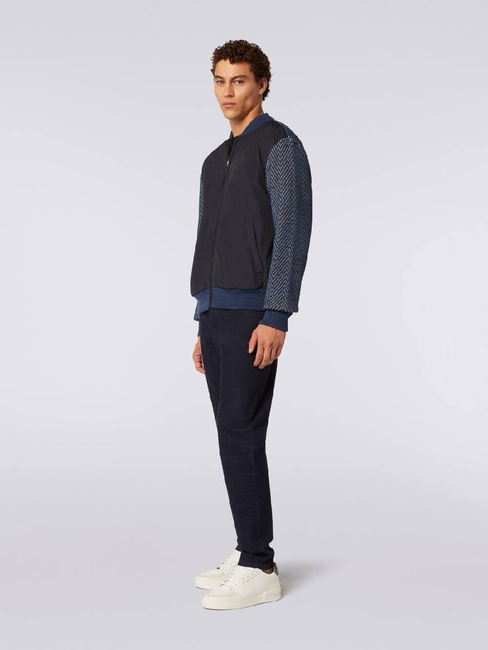 M Missoni Bomber in misto cotone e nylon Online Outlet