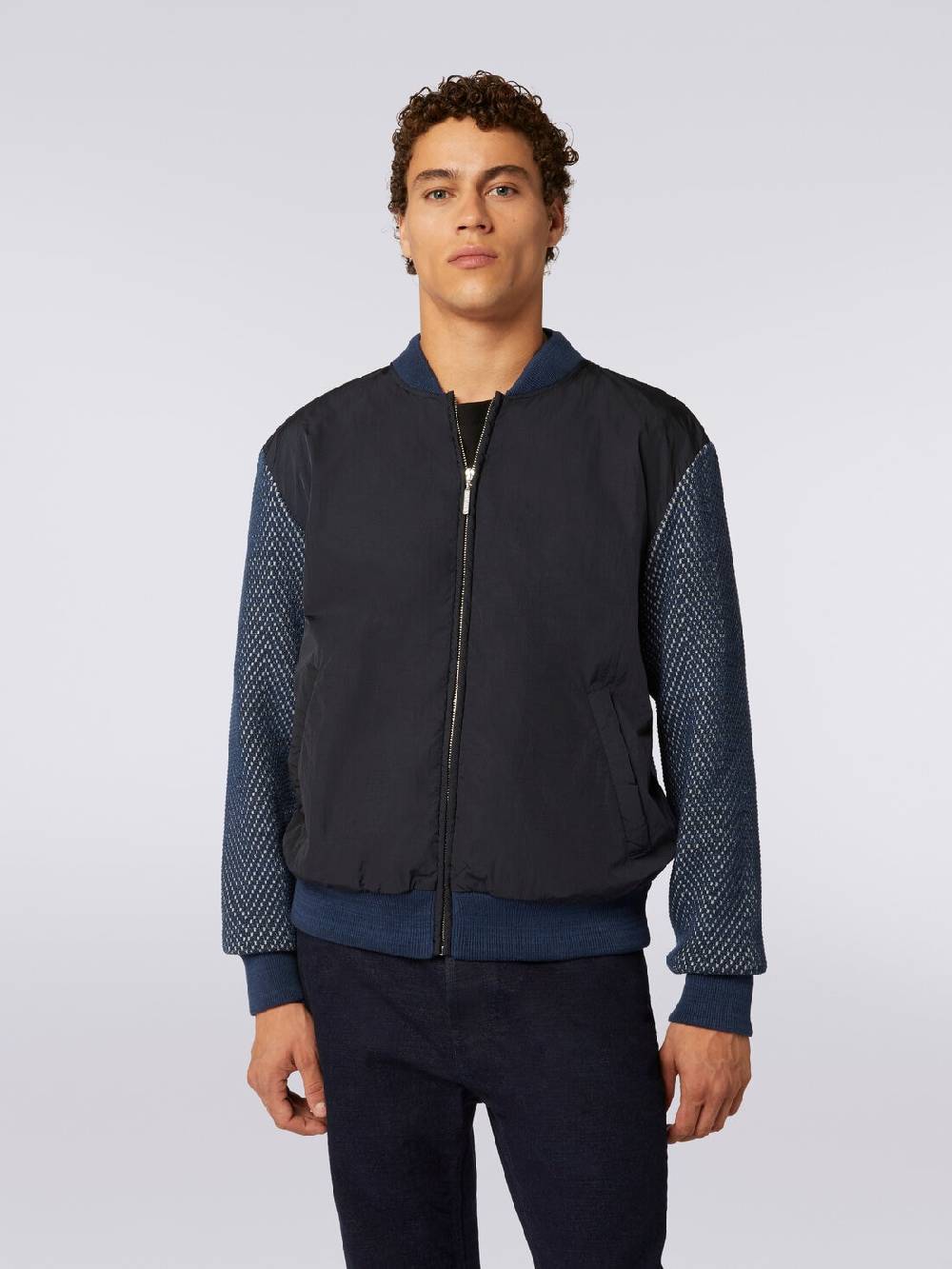 M Missoni Bomber in misto cotone e nylon Online Outlet