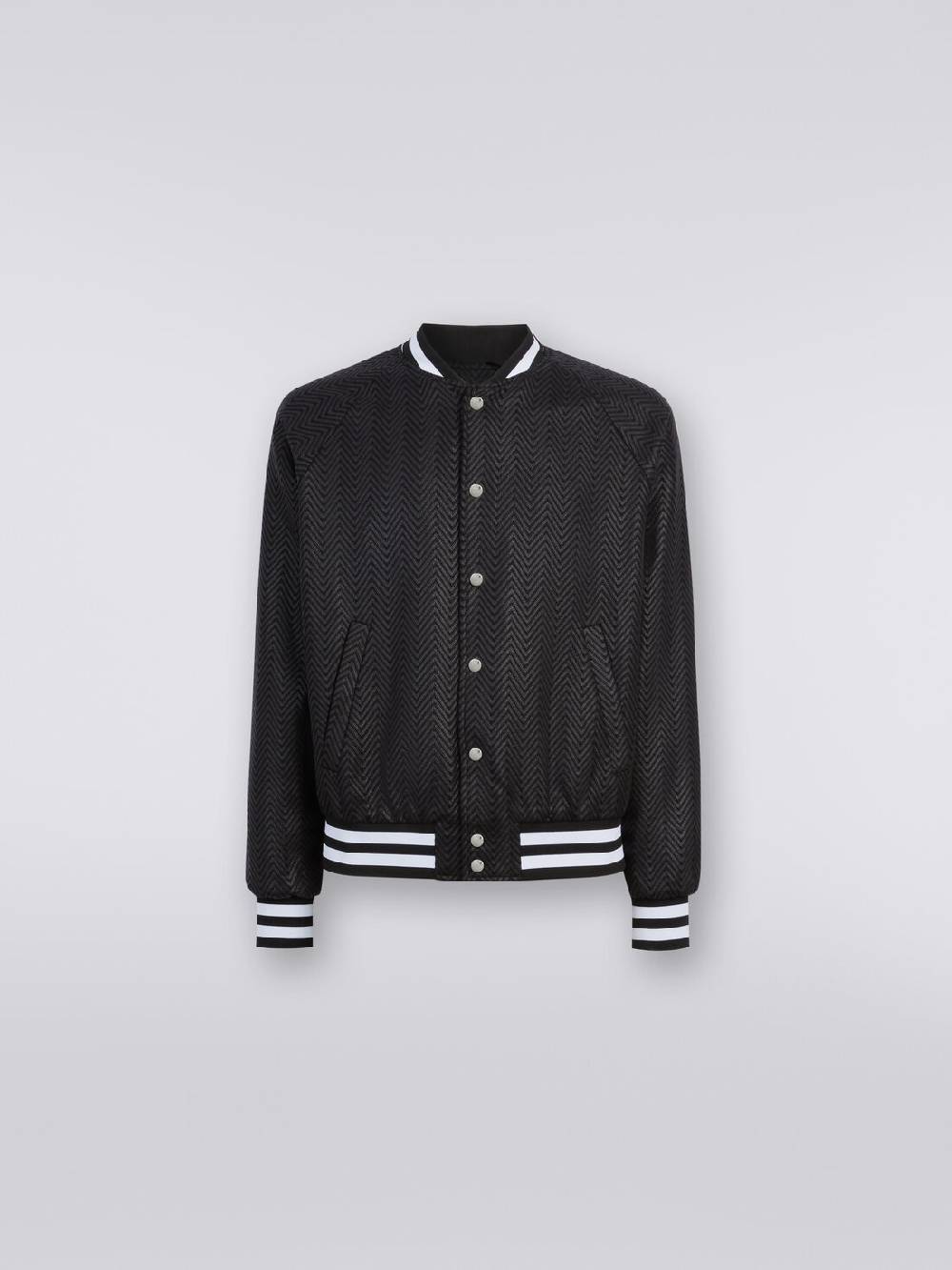 M Missoni Bomber in cotone e viscosa zig zag Offerta temporanea