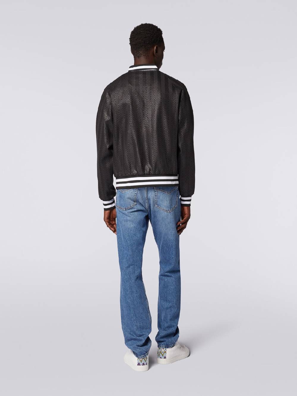 M Missoni Bomber in cotone e viscosa zig zag Offerta temporanea